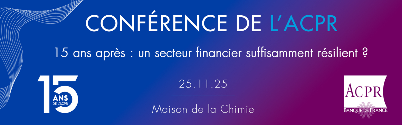Bandeau Conférence de l'ACPR du 25 novembre 2025
